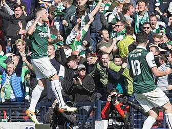 Hibs beats Rangers in Scottish...